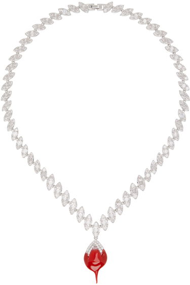 Náhrdelník Ottolinger Ottolinger Exclusive Diamond Dip Necklace Červená | 2500614E, 0
