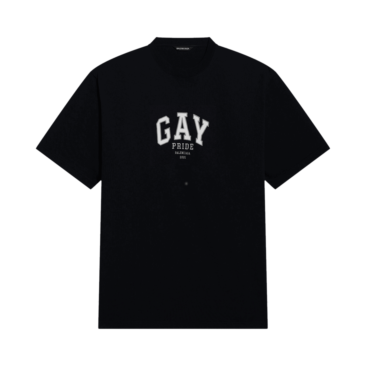 Tričko Balenciaga Pride 2021 Oversized Tee Čierna | 651795 TLV93 1000, 0