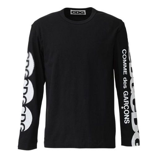 Tričko Comme des Garçons COMME des GARCONS CDG Logo Long Sleeve T-Shirt Čierna | SZ-T008-051-1