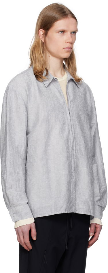 Košeľa Post Archive Faction (PAF) 8.0 Right Striped Zip Shirt Šedá | 8.0 TSR-ST, 1