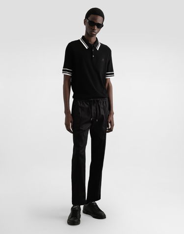Polo tričko Dolce & Gabbana Dolce & Gabbana Silk Piqué Polo Shirt Čierna | GXZ02ZJBSLUN0000, 1