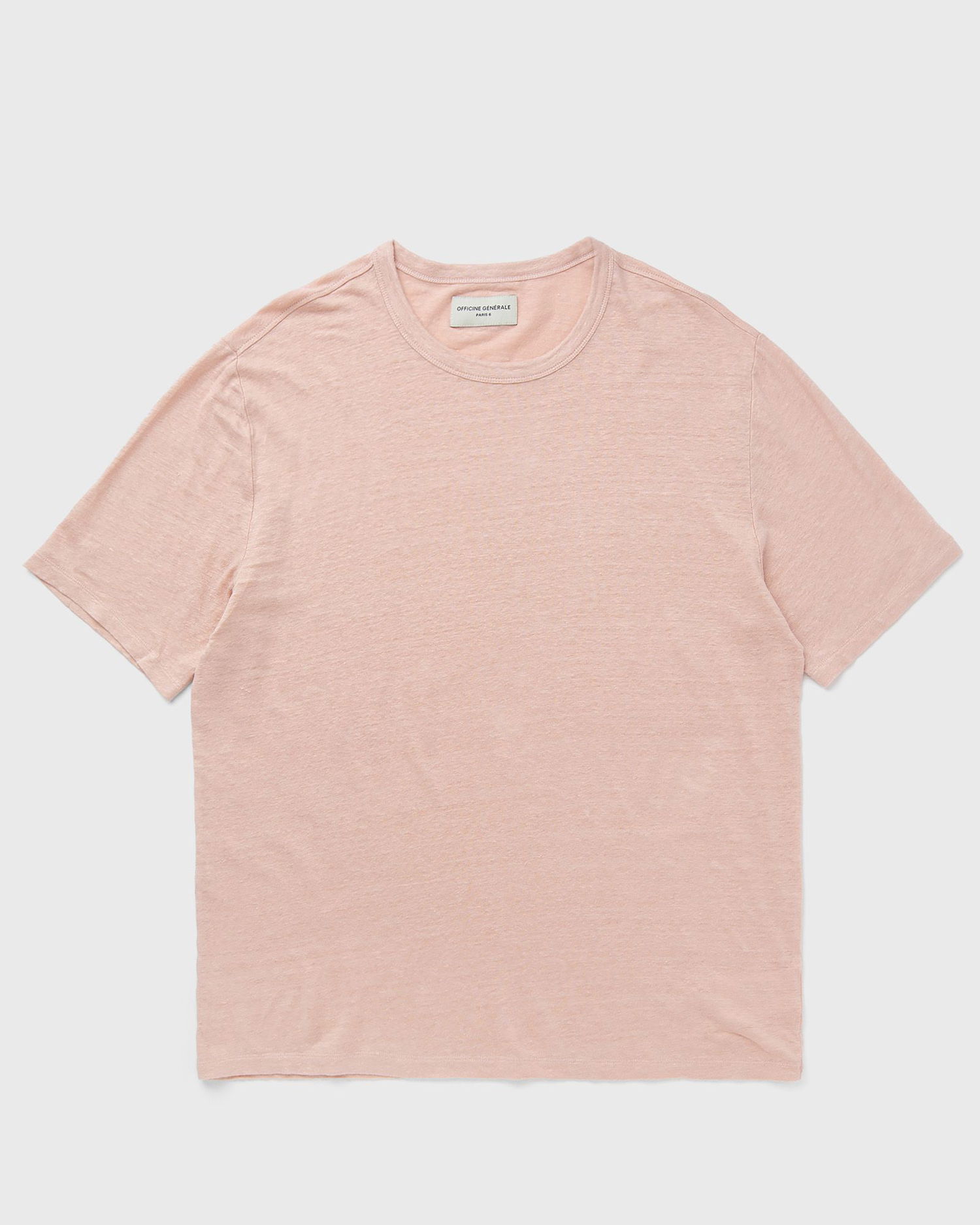 Tričko Officine Générale SS TEE PIECE DYED FRENCH LINEN Ružová | S24MTEE216, 0