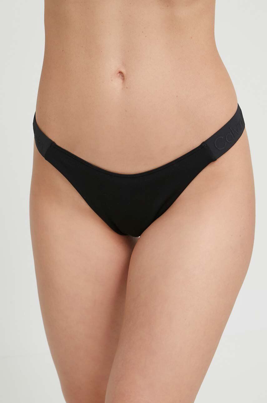 Plavky CALVIN KLEIN Brazilian Bikini Bottoms Čierna | KW0KW02034.PPYX, 0