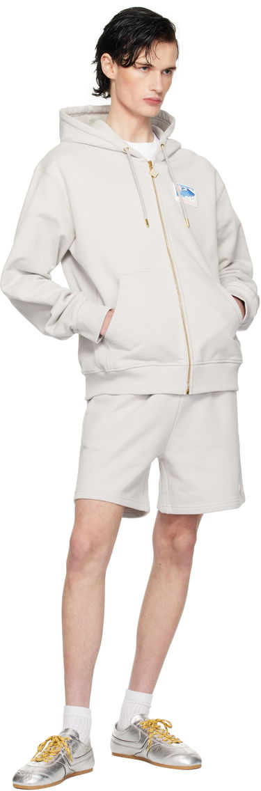 Mikina Casablanca Men's Temple Print Zip Hoodie Šedá | MPS25-JTP-150-01, 3