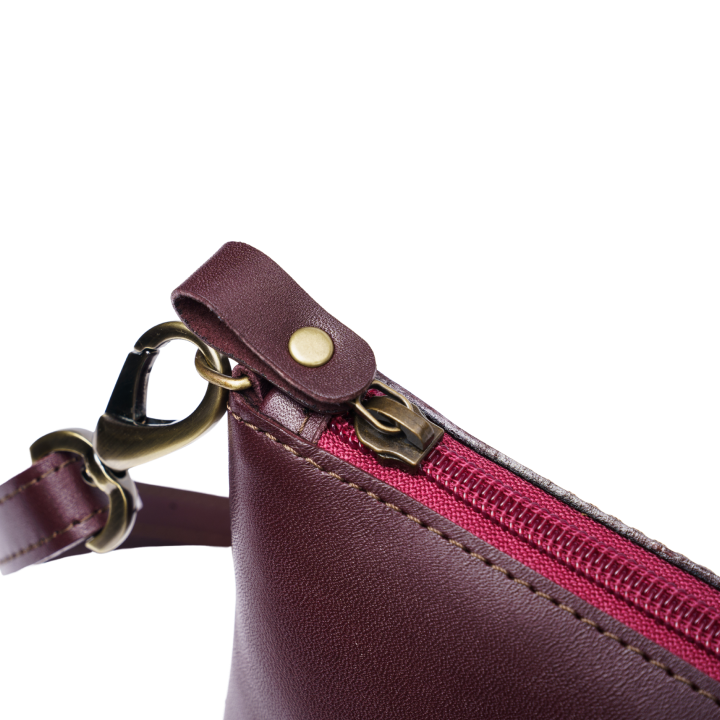 Kabelka Vasky Vasky Lara Bordeaux Leather Crossbody Bag Vínová | A-3230-214-F, 1