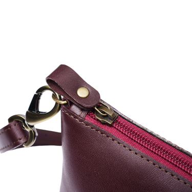 Kabelka Vasky Vasky Lara Bordeaux Leather Crossbody Bag Vínová | A-3230-214-F, 1