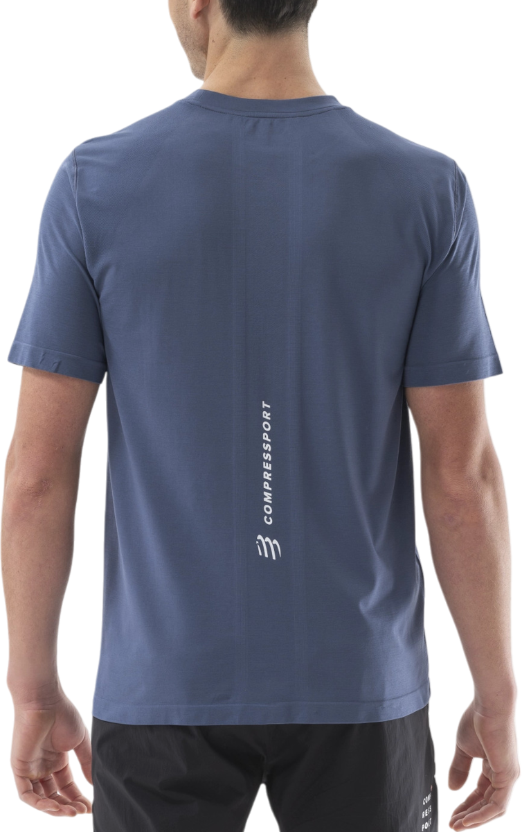 Tričko Compressport Compressport Performance Short Sleeve T-Shirt Modrá | atsm4925123, 1