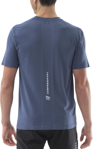 Tričko Compressport Compressport Performance Short Sleeve T-Shirt Modrá | atsm4925123, 1