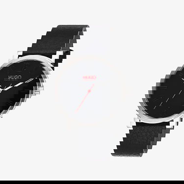 Hodinky BOSS Rase Round Dial Leather Strap Wrist Watch Čierna | 1530115, 0