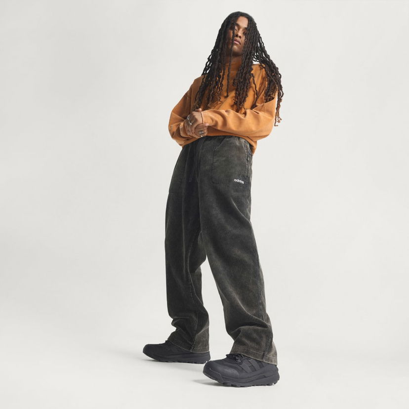 Nohavice adidas Performance Equipment Corduroy Pants Šedá | JV7658