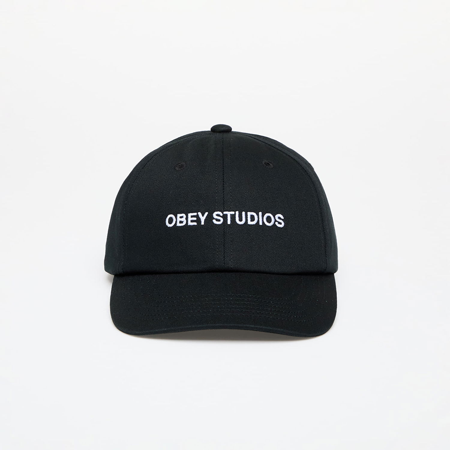 Šiltovka OBEY Studios Twill 6 Panel Cap Black Universal Čierna | 100580384-BLK, 0