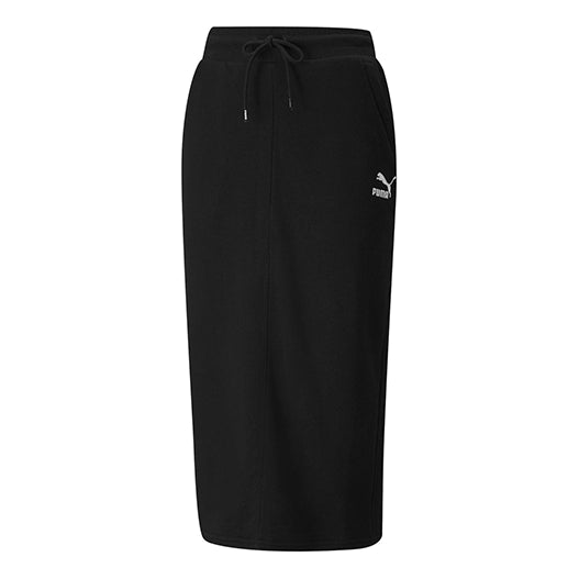 Sukňa Puma Classics Drawstring Midi Skirt Čierna | 533137-01, 0