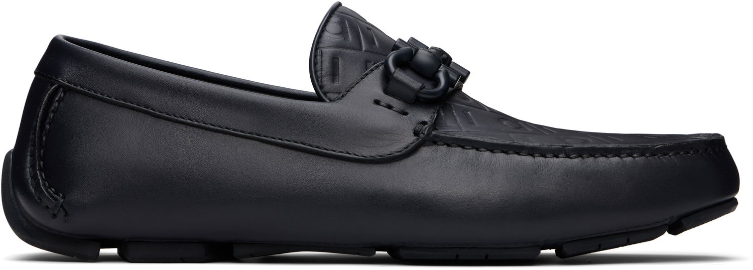 Starostlivosť o obuv FERRAGAMO Salvatore Ferragamo Gancini Ornament Driver Loafers Navy | 778804, 0