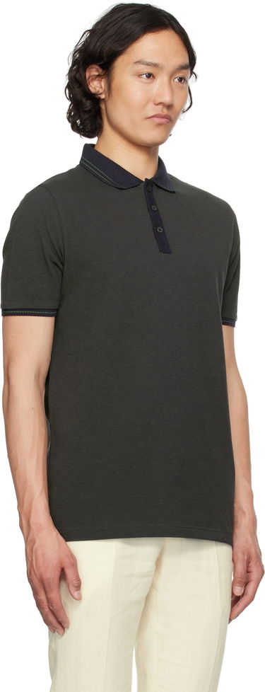 Polo tričko Paul Smith PS Paul Smith Micro Jacquard Organic Cotton Polo Zelené | M2R-081Z-P22277-49, 1