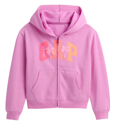 Mikina GAP FullZip Hoodie with Palm Tree Logo Ružová | 590786-04, 0