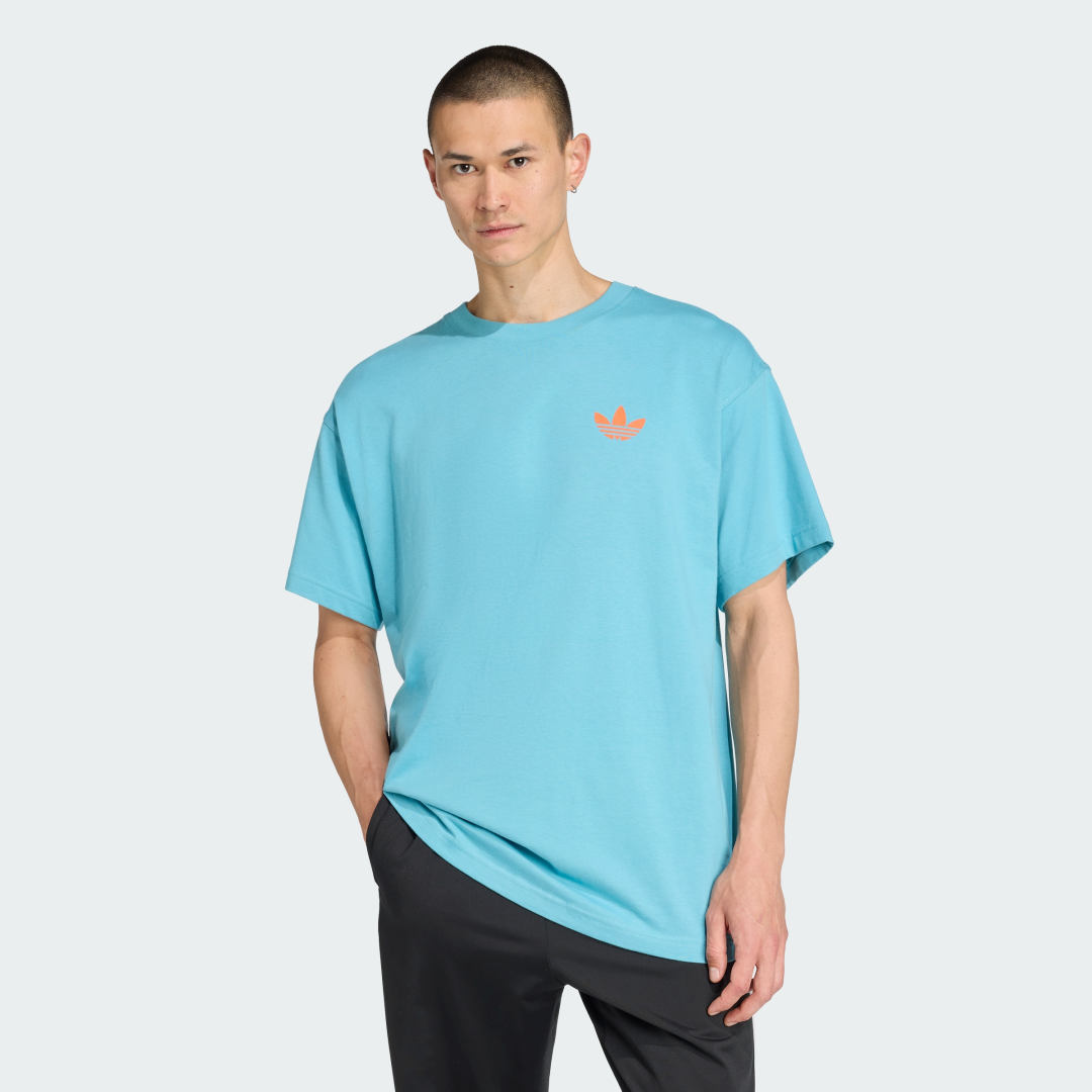 Tričko adidas Performance Adidas Sports Club Graphic Oversized Tee Modrá | KF2585, 0