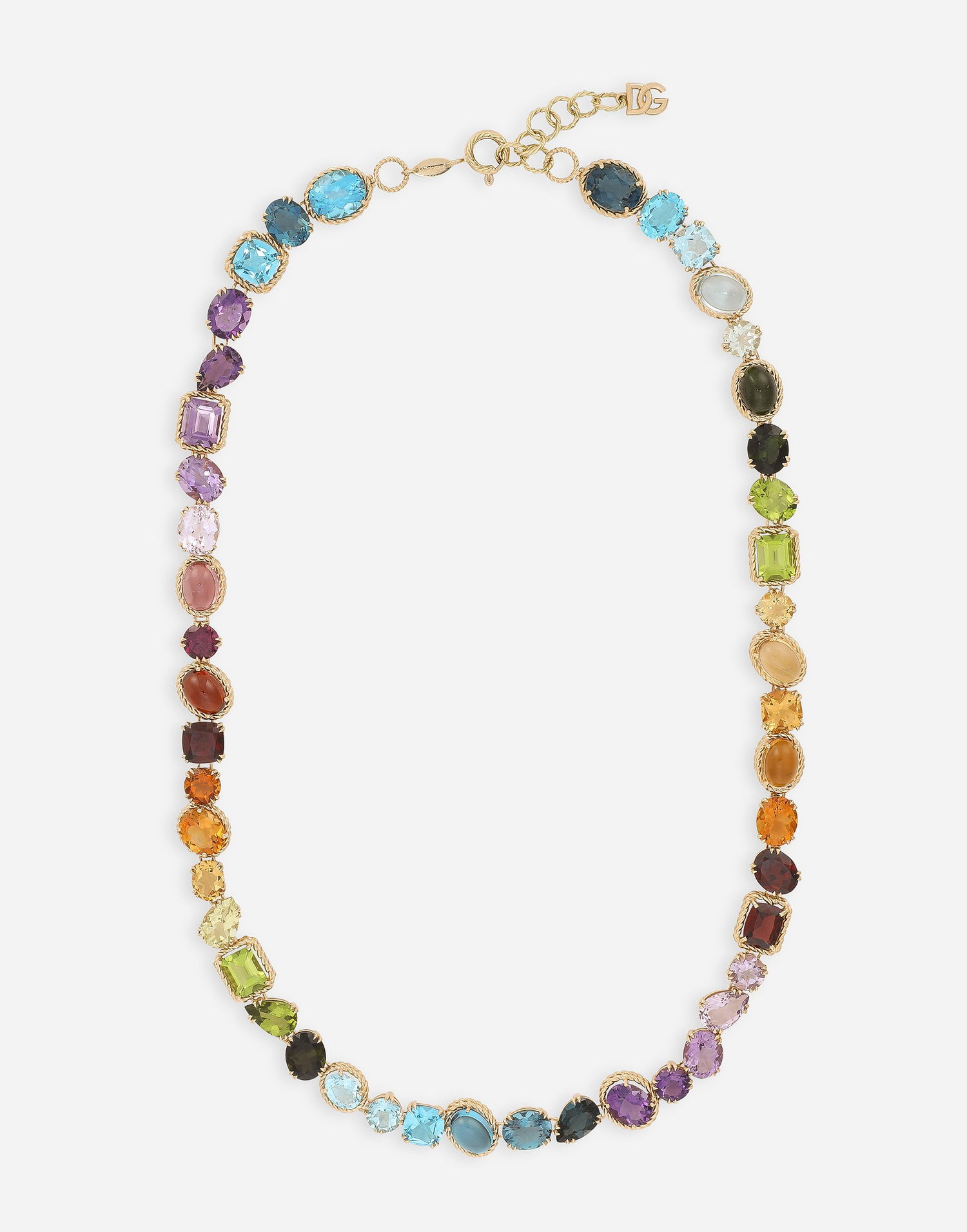 Náhrdelník Dolce & Gabbana Rainbow Necklace With Multicolor Gemstones Rôznofarebný | WNQA2GWMIX1ZOO00, 0