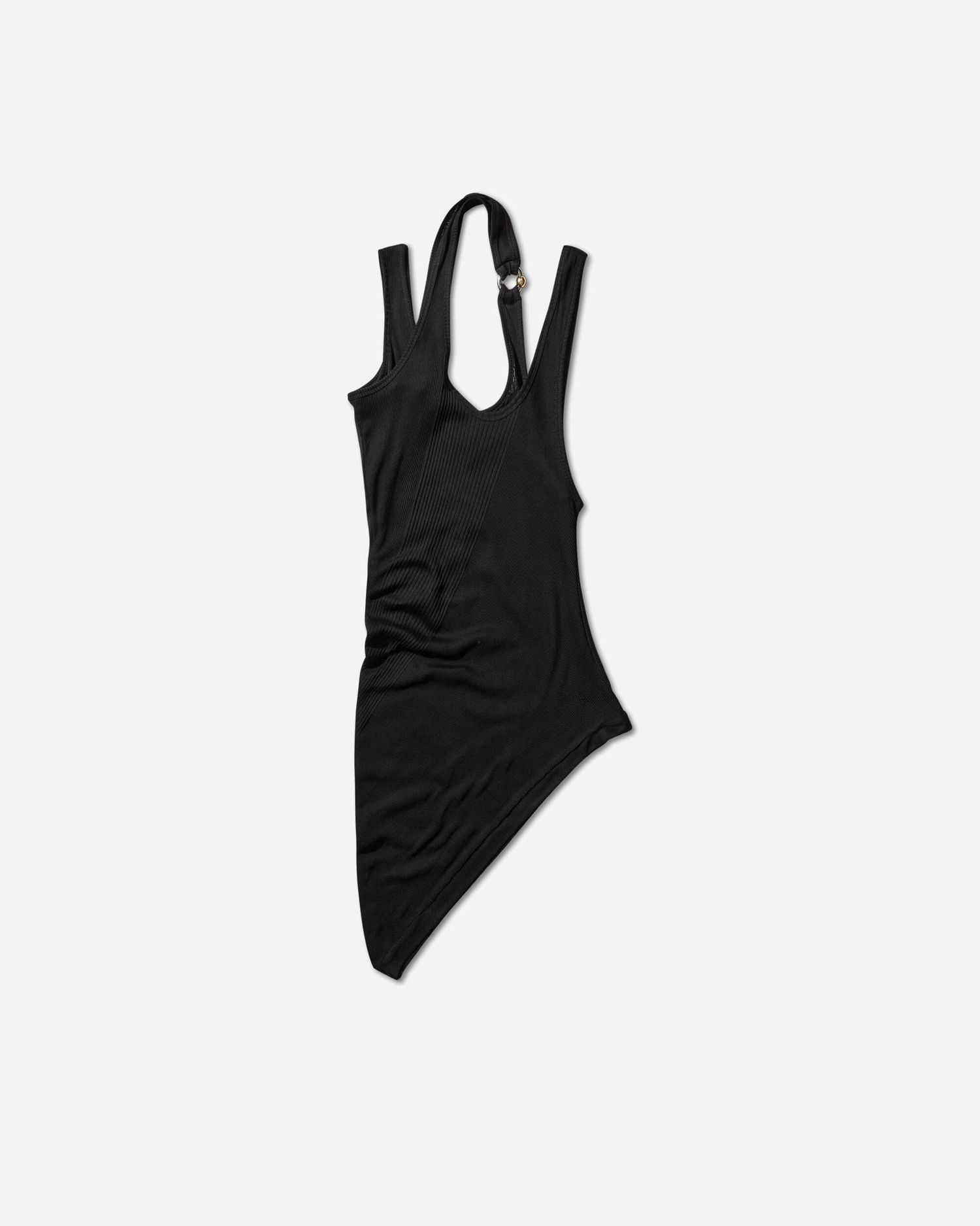 Tielko Jean Paul Gaultier Piercing Asymmetrical Tank Top Čierna | 2503WTO292J000 00, 1