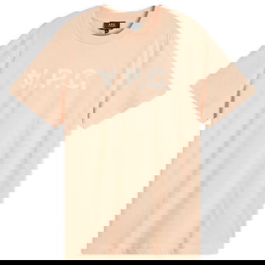 Tričko A.P.C. Men's VPC Logo T-Shirt Size Small Ružová | COHBM-M26384-ELB, 0