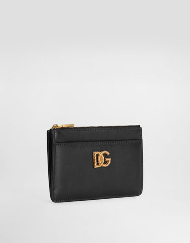 Peňaženka Dolce & Gabbana Calfskin Card Holder With Dg Logo Čierna | BI1261AK27480999, 1