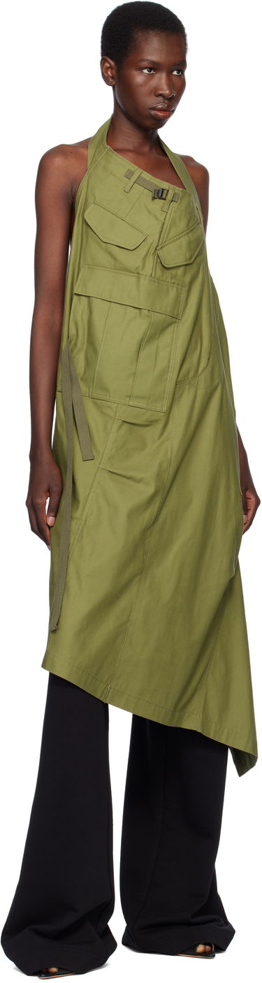 Šaty Junya Watanabe Junya Watanabe Cotton Midi Dress Zelené | JO-A003-051, 3