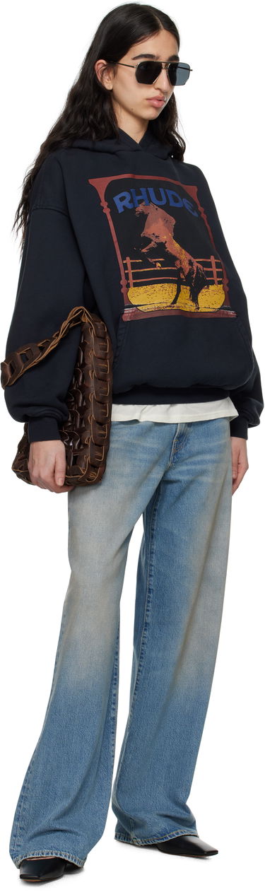 Mikina Rhude Rhude Cadre Horse Graphic Hoodie Čierna | RHSS25HO05012, 3