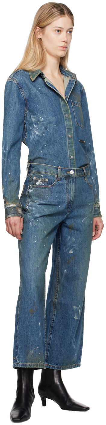 Košeľa Helmut Lang Helmut Lang Painted Denim Shirt Modrá | O05DW102, 4