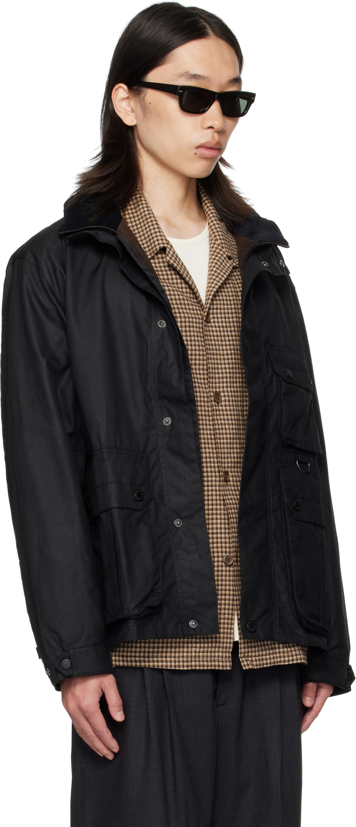 Bunda Barbour Re-Engineered Utility Bedale Waxed Jacket Čierna | MWX2483BK71, 1