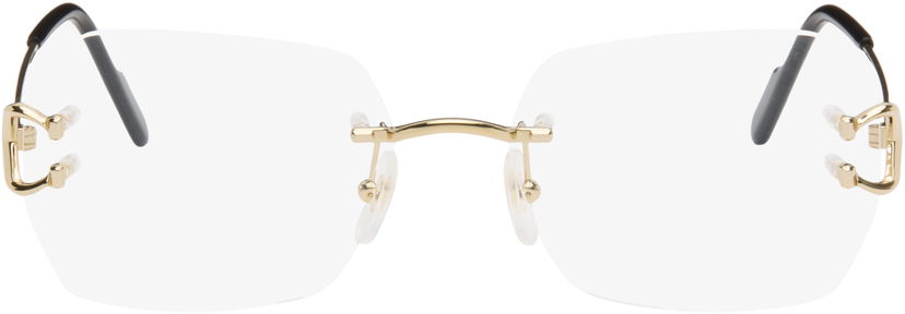 Slnečné okuliare Cartier C de Cartier Square Rimless Glasses Metalická | CT0416O-001