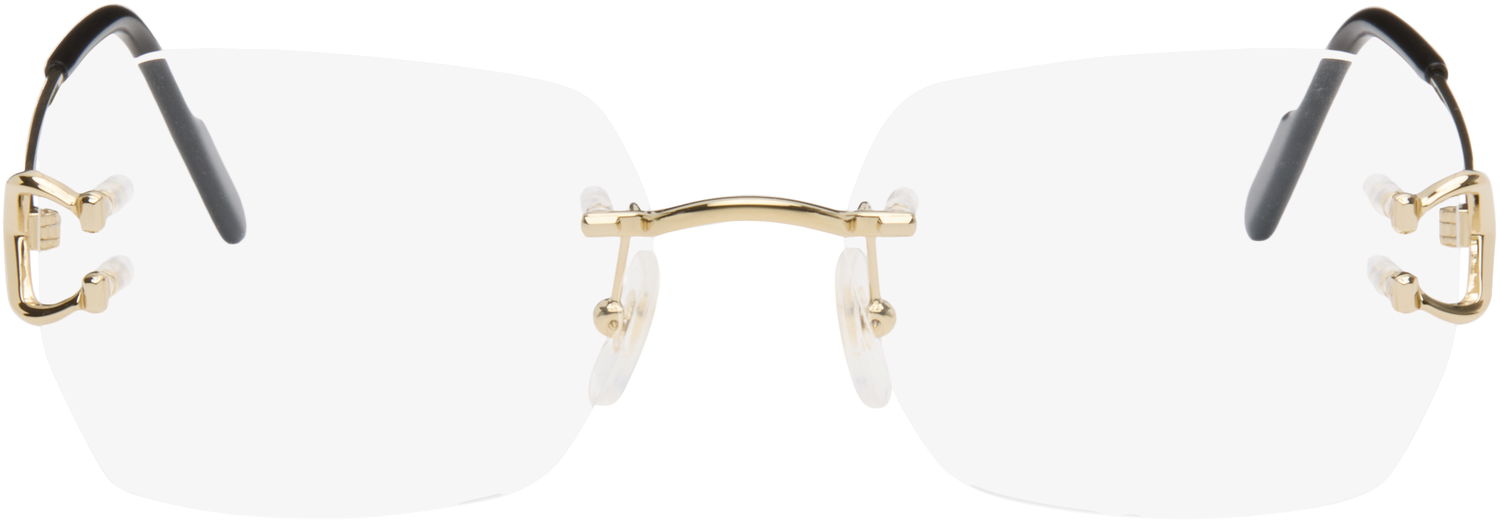 Slnečné okuliare Cartier C de Cartier Square Rimless Glasses Metalická | CT0416O-001, 0