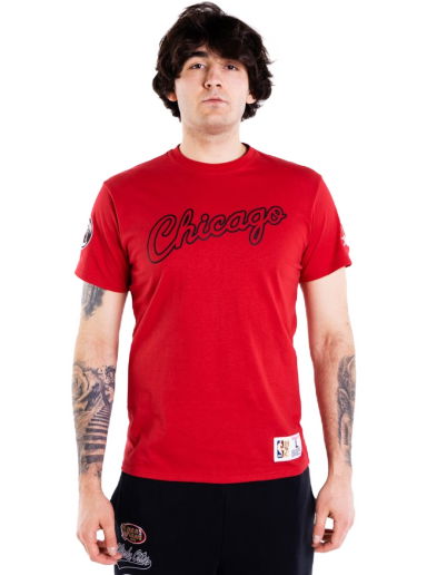 Tričko Mitchell & Ness Champ City S/S Chicago Bulls Tee Červená | TCRW3237-CBUYYPPPSCAR