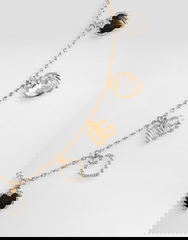 Náhrdelník Dolce & Gabbana Dolce & Gabbana Hearts Gold Metal Necklace Metalická | WNR6I2W1111ZOO00, 2