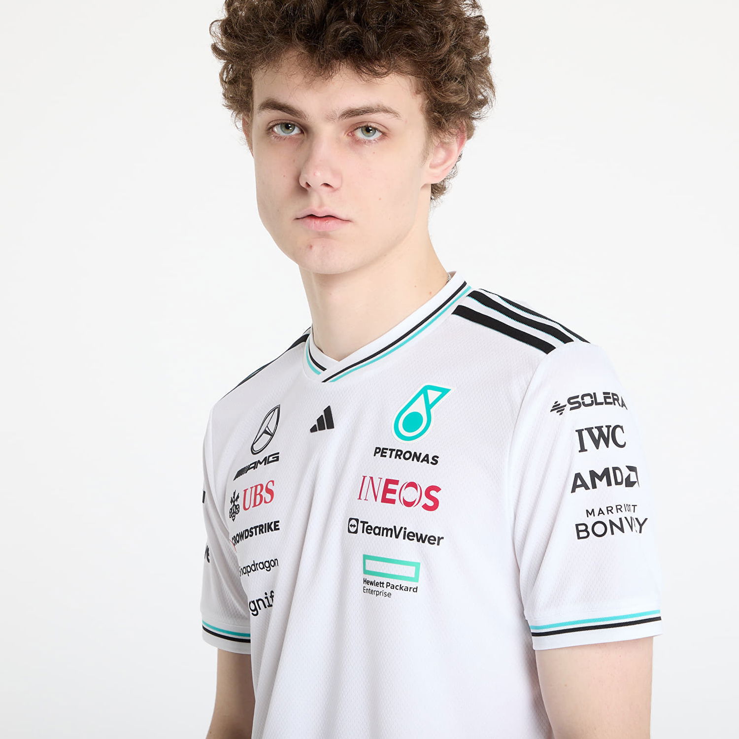Tričko adidas Performance Mercedes-AMG Petronas Formula One Team Authentic Driver T-Shirt Biela | JX5795, 1
