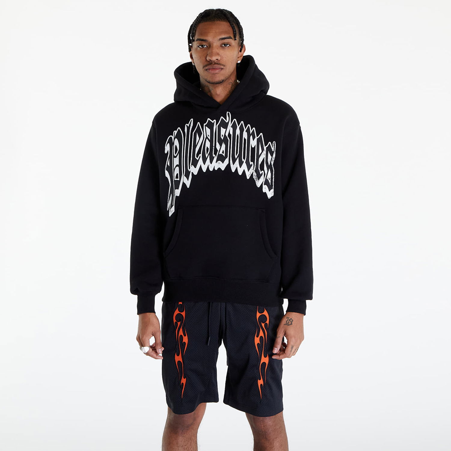 Mikina Pleasures Twitch Hoodie Čierna | P24SP027 BLACK, 0