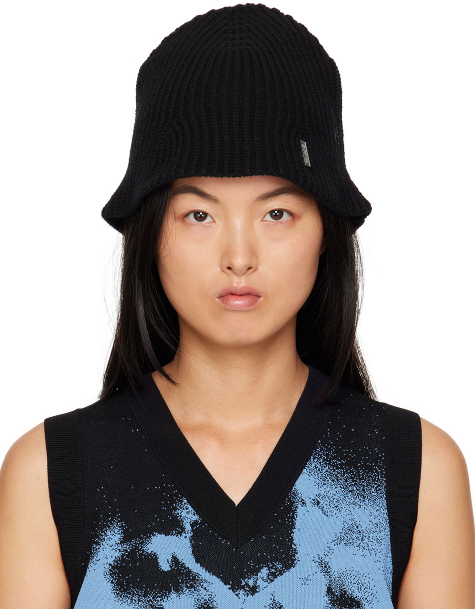 Klobúk Eytys Ribbed Knit Bucket Hat Čierna | X295001, 0