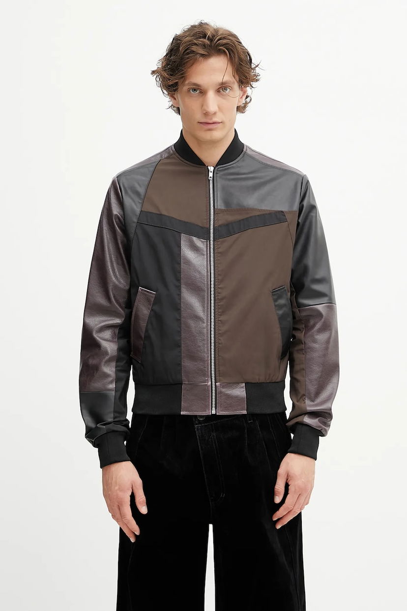 Bomber bunda Maison Margiela MM6 Maison Margiela Panelled Bomber Jacket Rôznofarebný | SH2AM0042.M35609.961