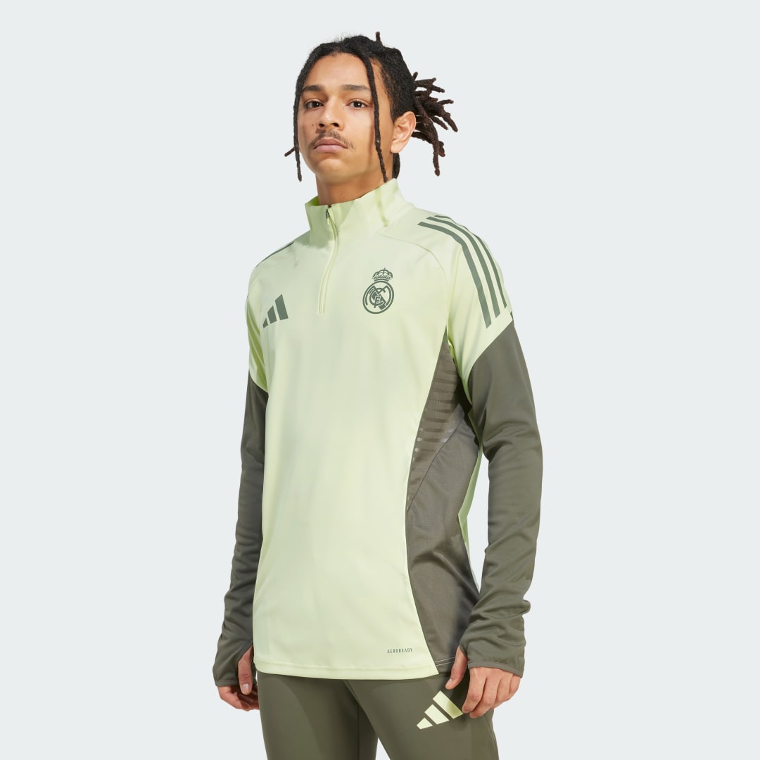 Mikina adidas Performance Real Madrid Tiro 25 Competition Training 1/4 Zip Top Žltá | JP3979, 0