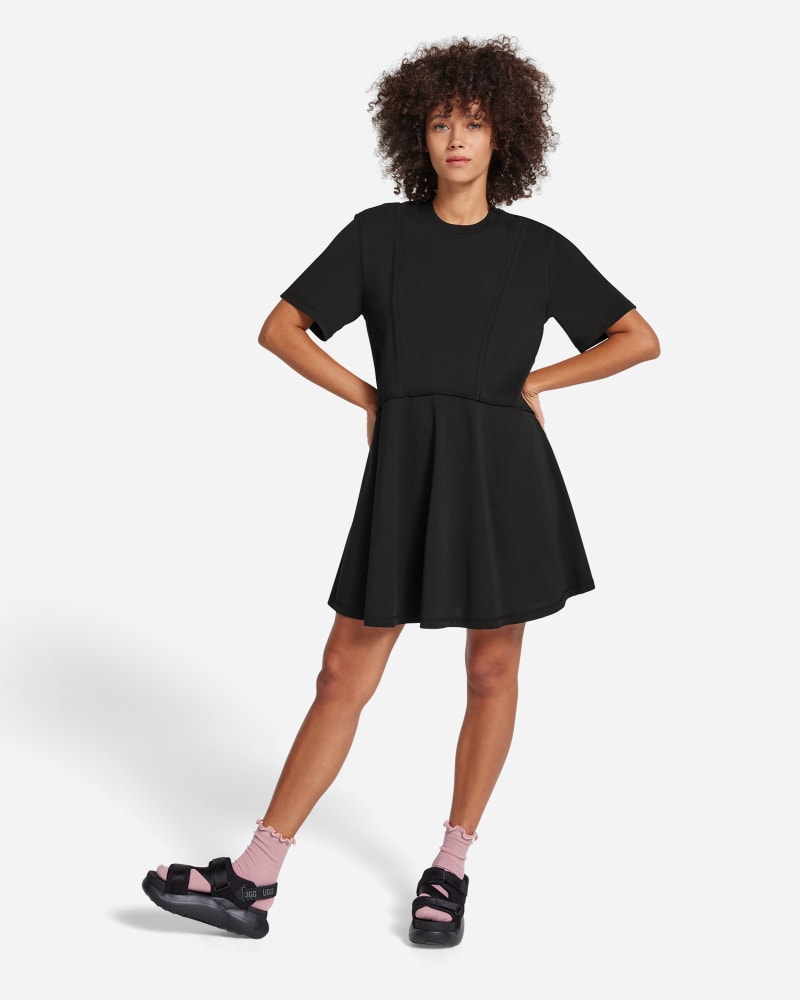 Oblečenie UGG ® Norina Dress for Women in Black, Size 3X, Cotton Čierna | 1152855-BLK, 0