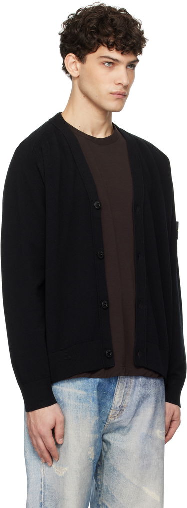 Sveter Stone Island Stone Island Light Geelong Wool Cardigan Čierna | K1S15 5100023 S00B4, 1