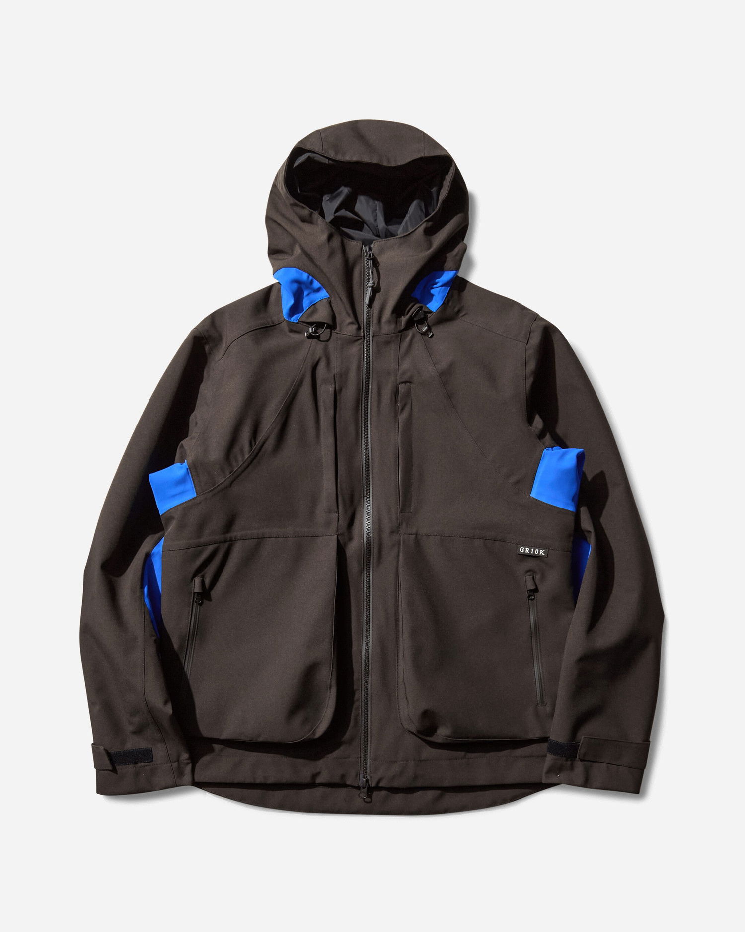 Vetrovka GR10K Skeleton Shell II Hoodie Čierna | CG031190AC05 05, 1