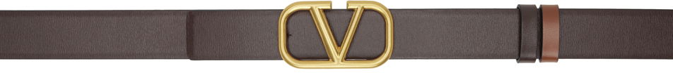Opasok Valentino Valentino Garavani VLogo Signature Reversible Belt Hnedá | 4Y2T0T47NVP, 0