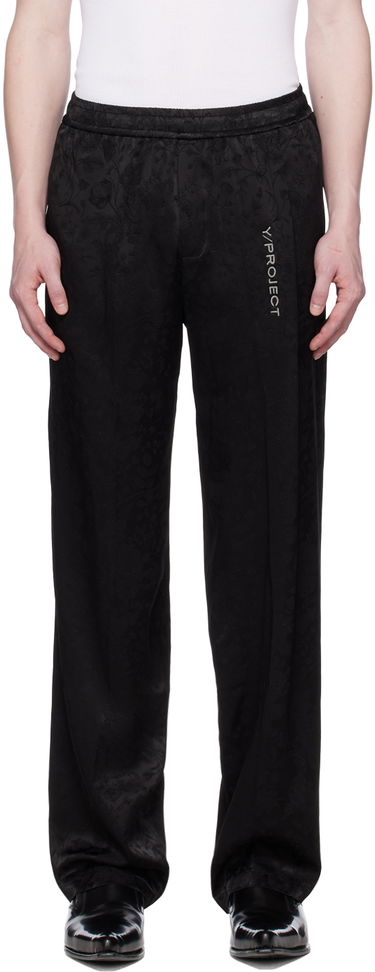 Nohavice Y/PROJECT Y/Project Jacquard Lounge Pants Čierna | PANT98-S24, 0