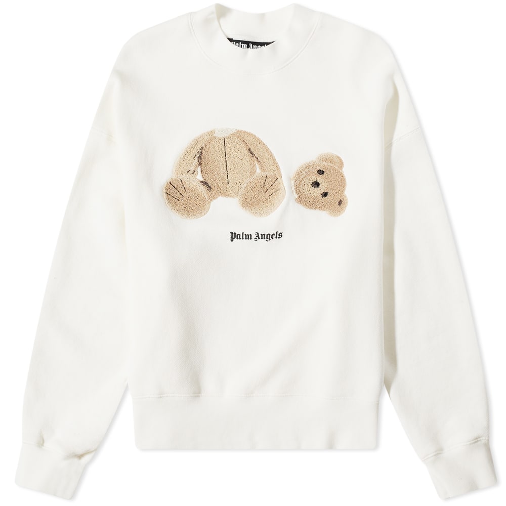 Mikina Palm Angels Kill The Bear Crew Sweat Béžová | PMBA026C99FLE0020360, 0