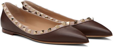 Tenisky a topánky Valentino Garavani Rockstud Ballerina Flats Hnedá | 7W2S0403VOD, 3