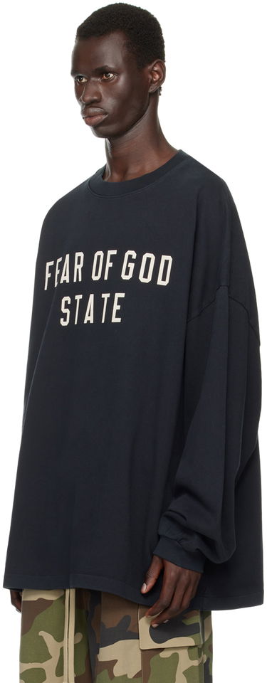 Sveter Fear of God Long Sleeve Crewneck T-Shirt Čierna | 125BT242010F, 3