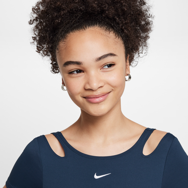 Body Nike Nike One Dri-FIT Girls' Leotard Navy | HJ3379-478, 4