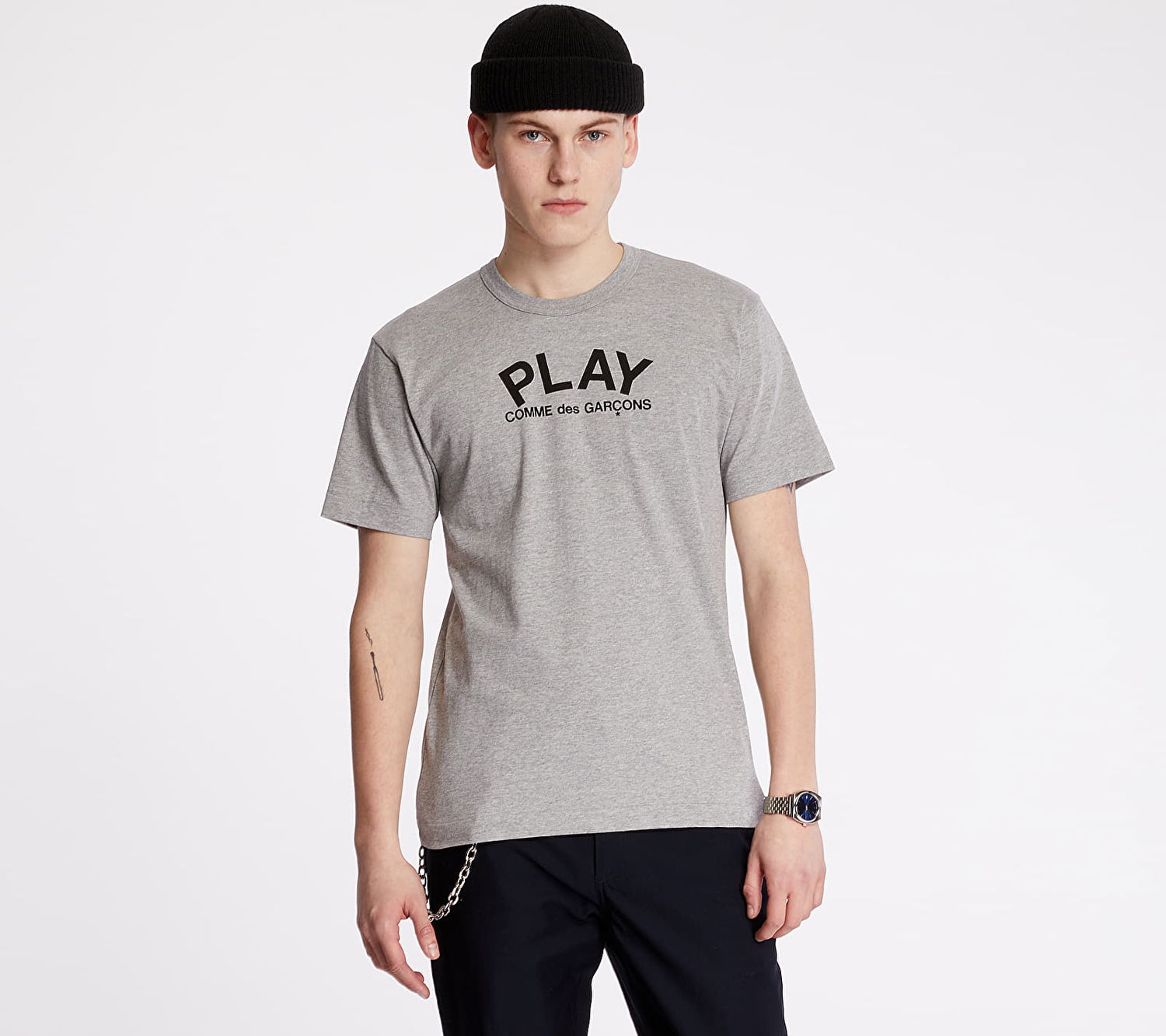 Tričko Comme des Garçons PLAY Tee Šedá | AZT072 grey, 0