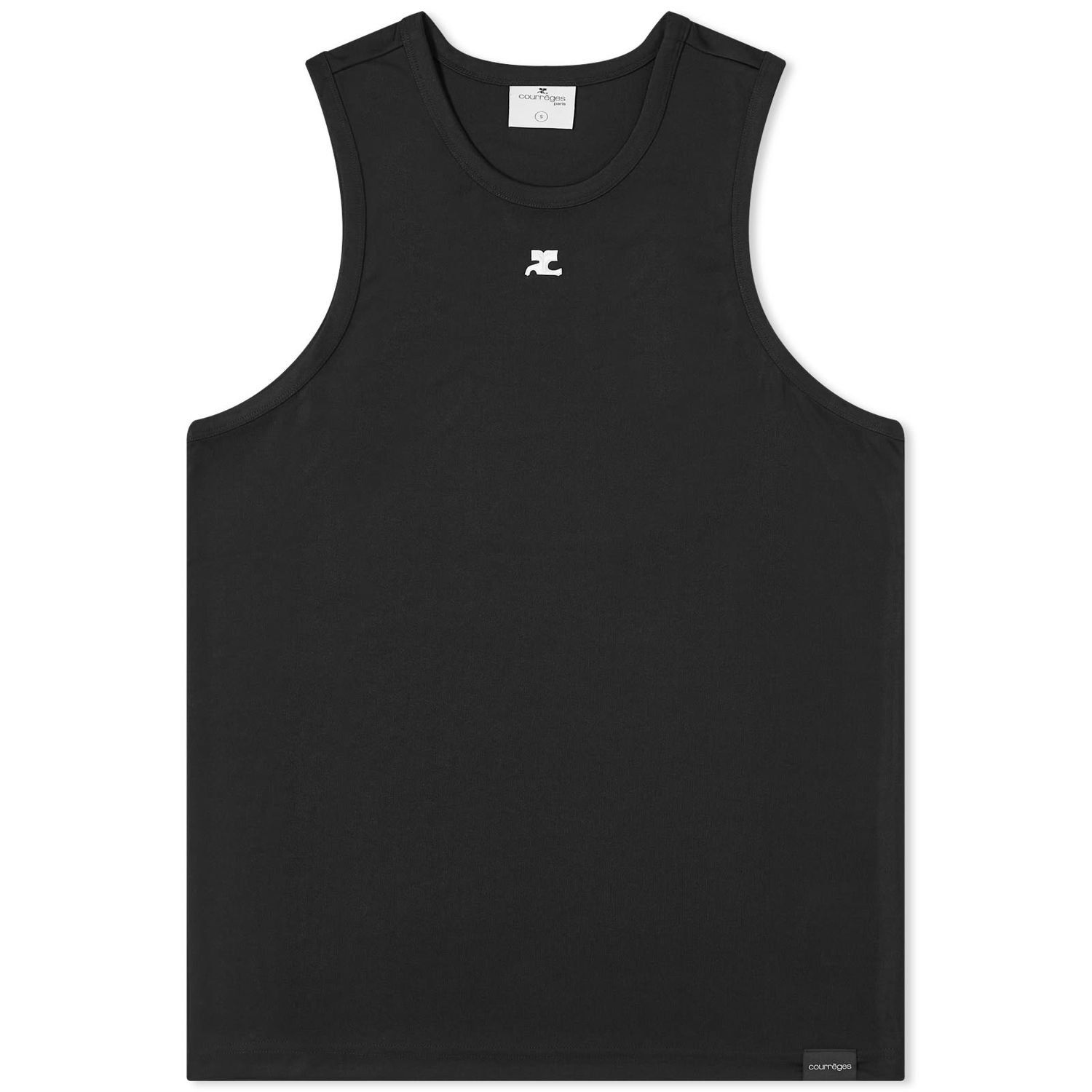 Tielko Courrèges Sports Light Lycra Tank Top Black Size Large Čierna | 124JDE069JS0045-9999, 1