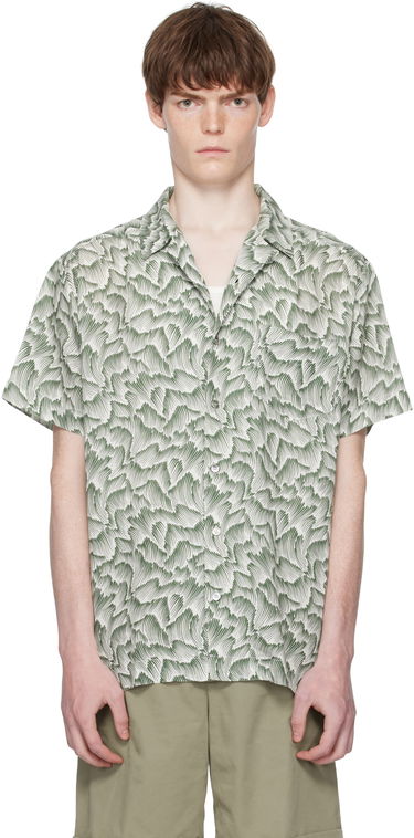 Košeľa A.P.C. A.P.C. Roy Print Camp Collar Shirt Zelené | VIALX-H12608, 0