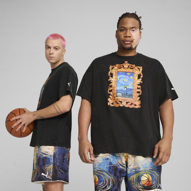 Tričko Puma Dylan Exhibit Basketball T-Shirt Čierna | 630672_01, 0